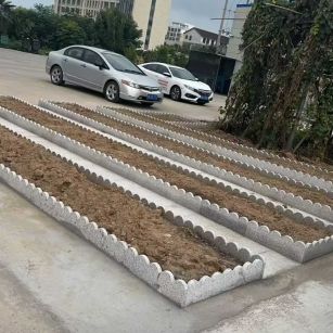 陇南 花边石、花围石、花园石安装效果