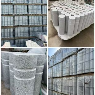 陇南 芝麻白花岗岩挡车柱、隔离柱多少钱