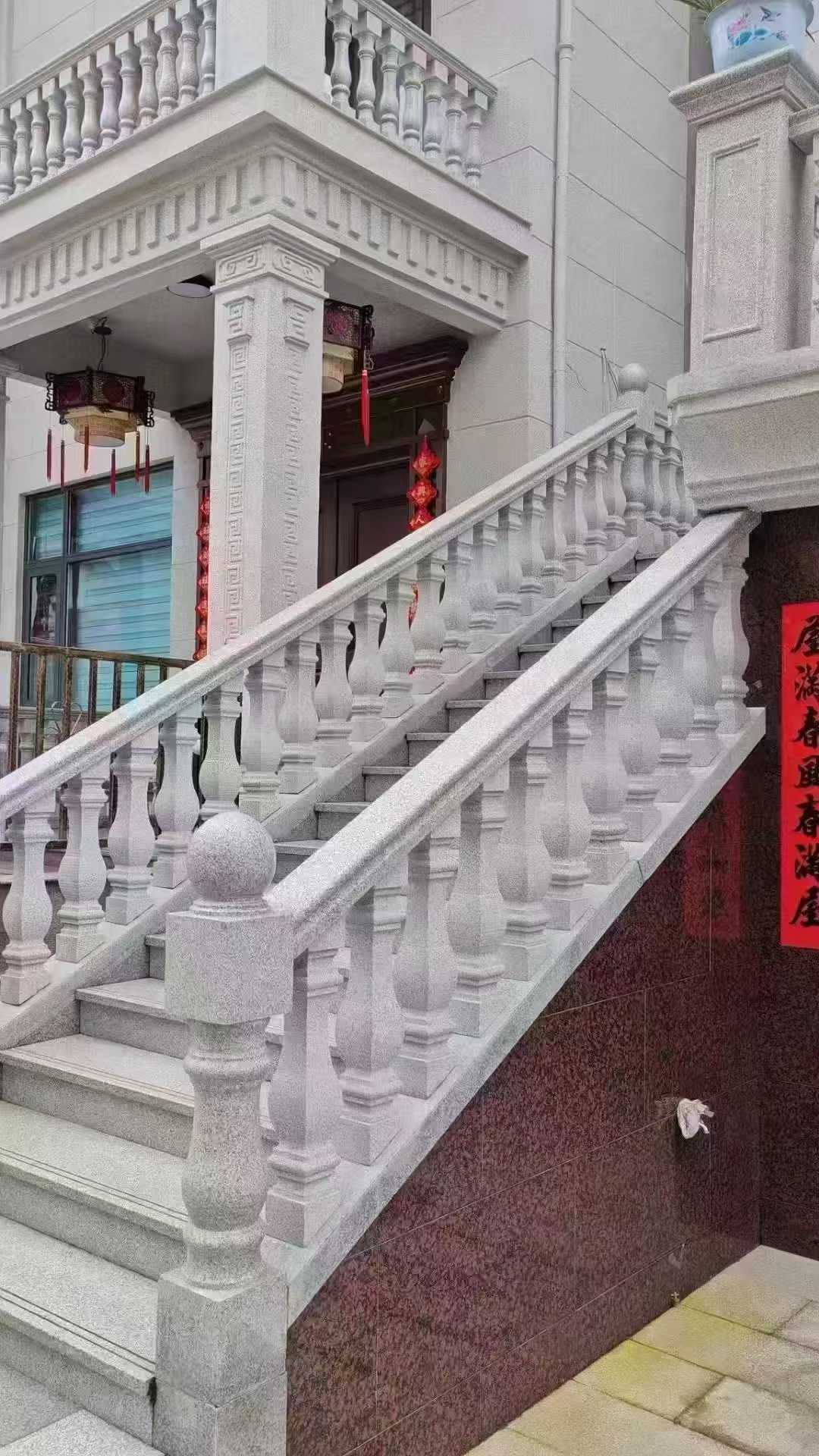 陇南 天然石材 阳台庭院护栏、栏杆